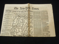 1862 MAY 31 NEW YORK TIMES - REBEL ARMY RETREAT FROM CORINTH - NP 8994