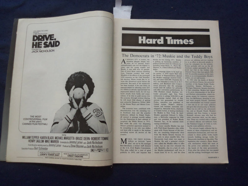 1971 AUGUST RAMPARTS MAGAZINE - NEW HAVEN TRIALS - SP 5746V