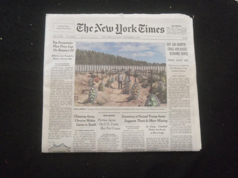 2022 SEPTEMBER 3 NEW YORK TIMES -HOT JOB GROWTCH COOLS AND RAISES ECONOMIC HOPES