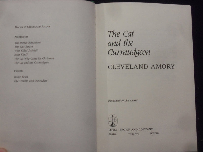 1990-1993 CLEVELAND AMORY CAT BOOKS - LOT OF 2 - KD 4796