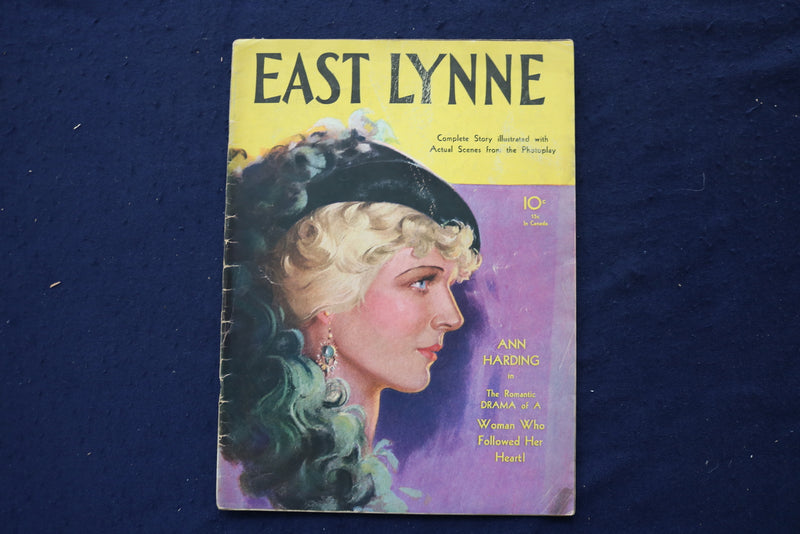 PHOTOPLAY EAST LYNNE STORY MAGAZINE - ANN HARDING COVER - E 18646