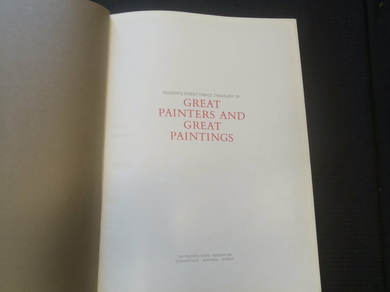 1965 GREAT PAINTERS AND GREAT PAINTINGS HARDCOVER BOOK - R 732Y