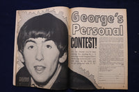 1965 JUNE TEEN PIN-UPS MAGAZINE - THE BEATLES PHOTOS AND ARTICLES - E 18592