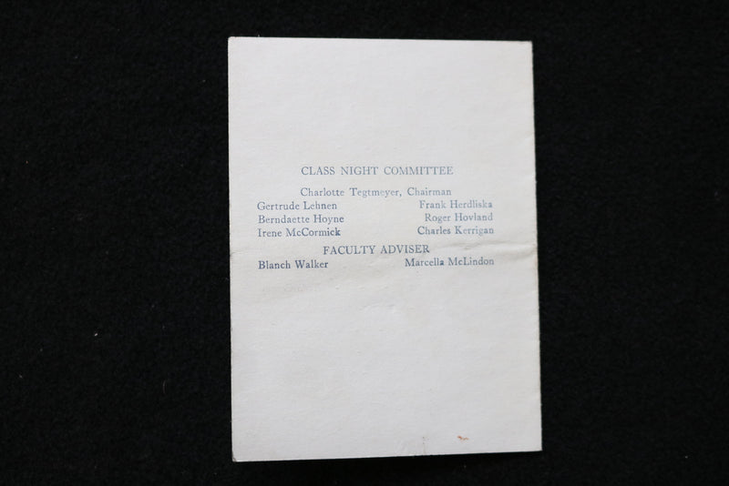 1924 AUSTIN HIGH SCHOOL CLASS NIGHT & COMMENCEMENT PROGRAMS - CHICAGO - K 1908