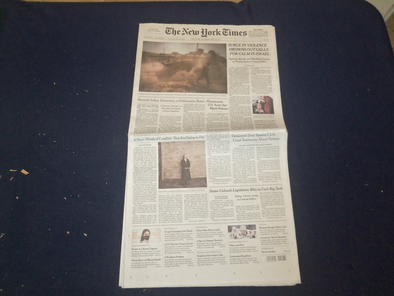 2021 MAY 15 NEW YORK TIMES-SURGE IN VIOLENCE DROWNS OUT CALLS FOR CALM IN ISRAEL