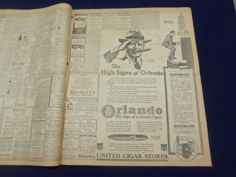 1919 MAY 7 NEW YORK TIMES - MILLION CHEER 77TH ON 5TH AVENUE - NT 9240