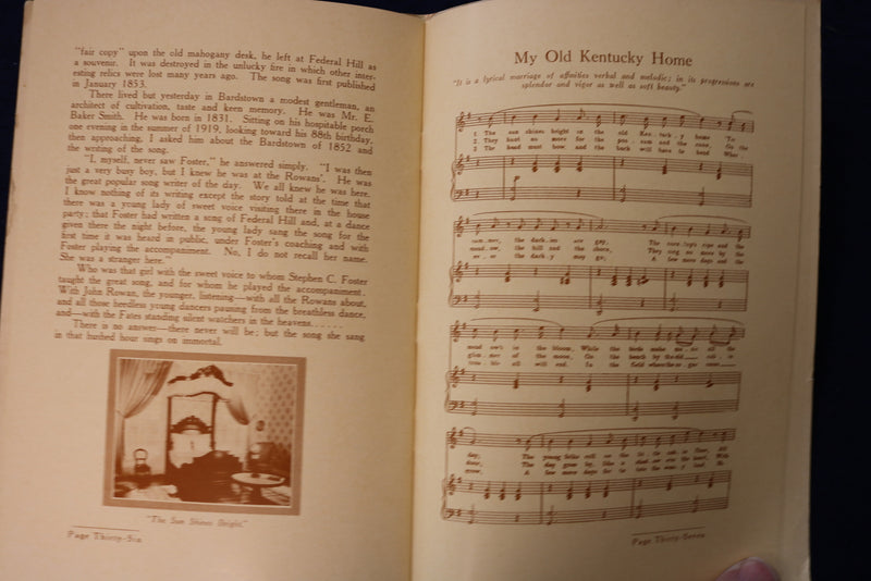 1959 THE OLD KENTUCKY HOME SOFTCOVER BOOK BY YOUNG E. ALLISON - K 1408