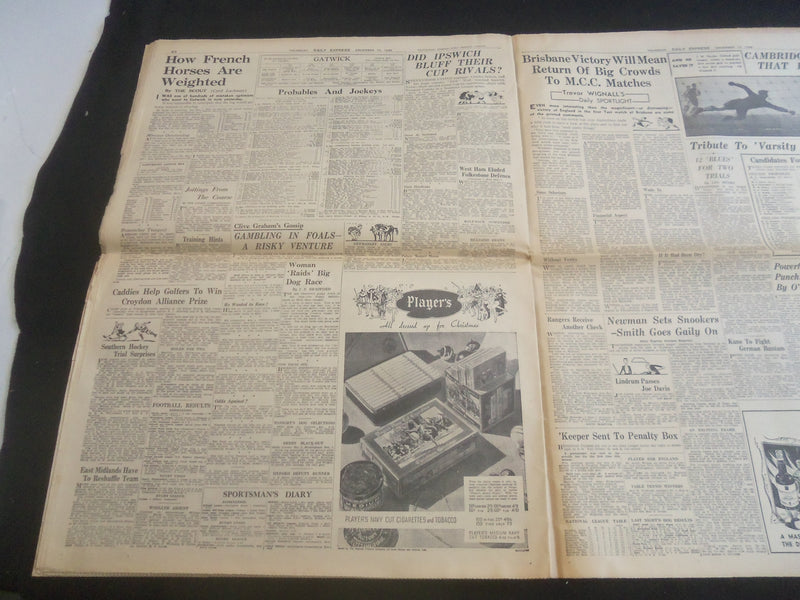 1936 DEC 10 DAILY EXPRESS NEWSPAPER - LONDON - ABDICATION IS FEARED - NP 5755