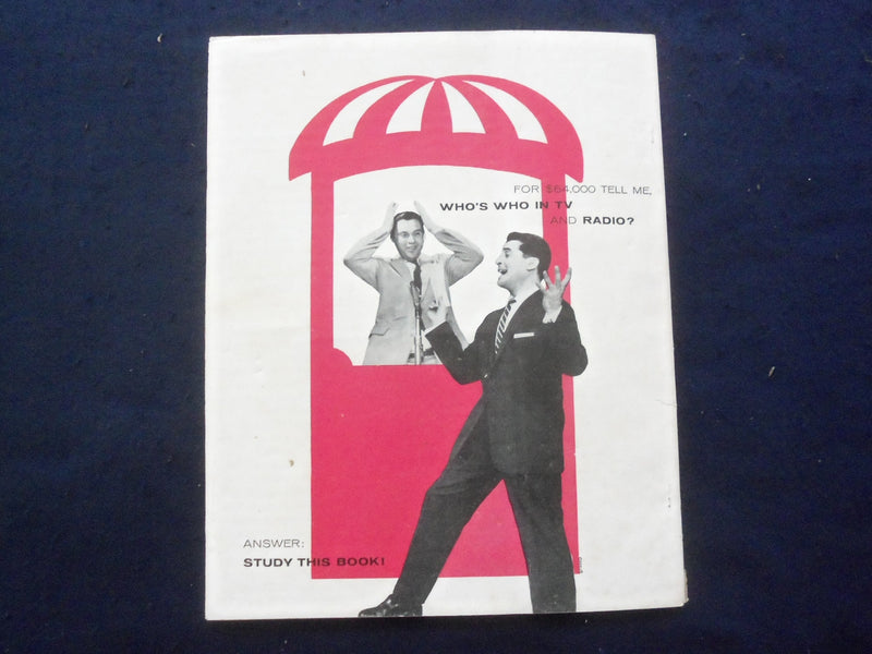 1956 WHO'S WHO IN TELEVISION AND RADIO MAGAZINE - GEORGE GOBEL COVER - SP 4781F