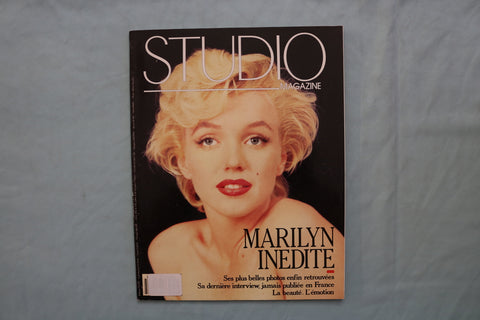 1990 JULY-AUGUST STUDIO MAGAZINE - MARILYN MONROE COVER - FRENCH - E 19508