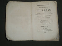 1856 PETITE MONOGRAPHIE DU TABAC BOOK - FRENCH - MONOGRAPHIES MONOPOLES - J 4763