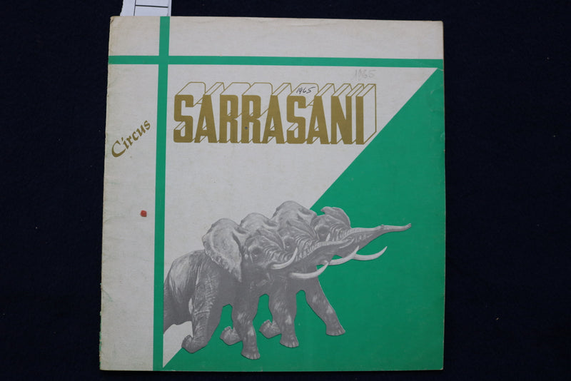 1965 CIRCUS SARRASANI PROGRAM - SOFTCOVER - DUTCH TEXT - K 498