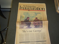 1989 JANUARY 19 WASHINGTON TIMES NEWSPAPER - GEORGE BUSH INAUGURATION - NP 3270