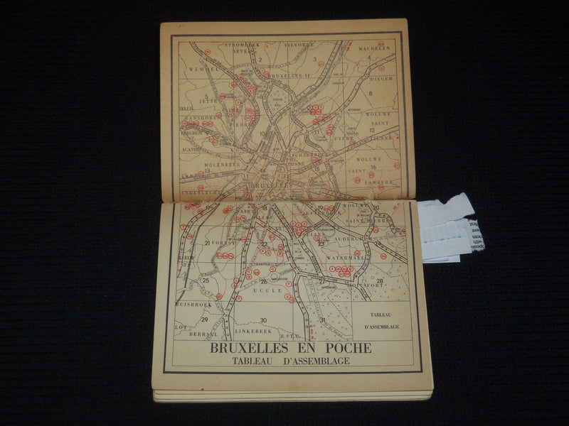 1930'S NOUVEAU BRUXELLES EN POCHE GUIDE BOOK - FRENCH - J 9523