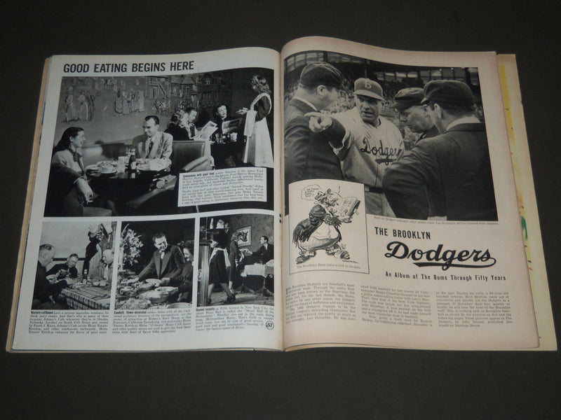 1948 APRIL 13 LOOK MAGAZINE - BROOKLYN DODGERS A 50 YEAR ALBUM - ST 5111