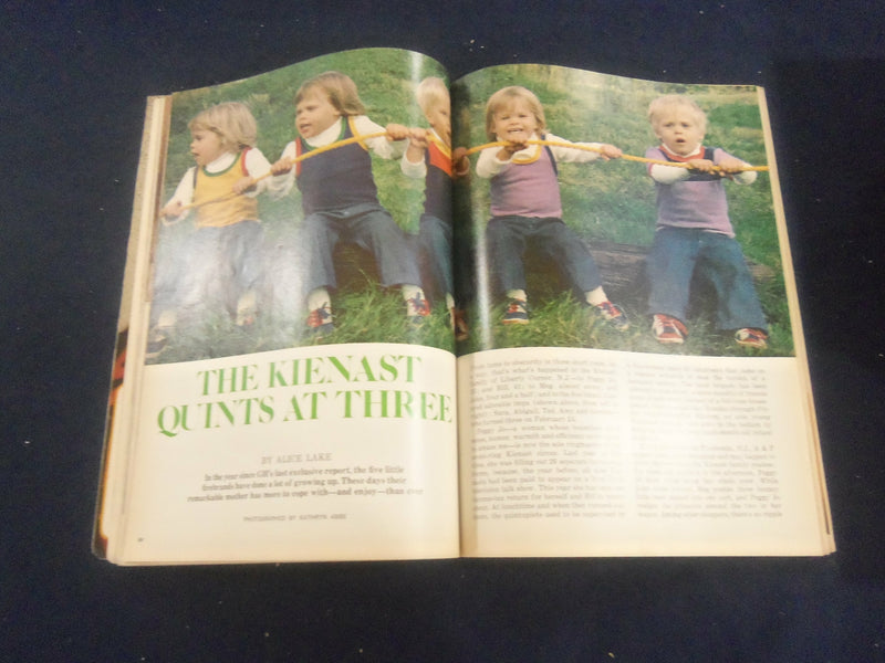 1973 MARCH GOOD HOUSEKEEPING MAGAZINE - THE KIENAST QUINTS AT THREE - F 252L