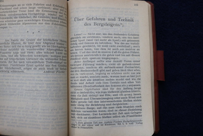 1927 BERGSTEIGER SKIFAHRER KALENDER - GERMAN TEXT - K 1504