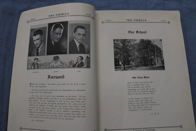 1923 THE PIERIAN MORTON HIGH SCHOOL YEARBOOK - RICHMOND, INDIANA- YB 3429