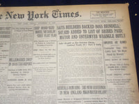 1920 NOVEMBER 19 NEW YORK TIMES - BUILDERS BACKED BOSS BRINDELL - NT 8467