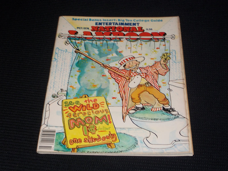 1978 OCTOBER NATIONAL LAMPOON MAGAZINE - ENTERTAINMENT FRONT COVER - E 3280