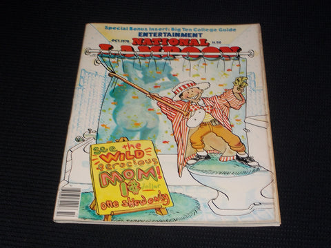 1978 OCTOBER NATIONAL LAMPOON MAGAZINE - ENTERTAINMENT FRONT COVER - E 3280