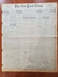 1921 JANUARY 10 NEW YORK TIMES-DANIELS ORDERS INQUIRY OF BALLOON FLIGHT- NT 8089