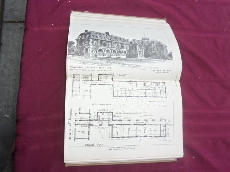 1928 JAN-DEC THE BUILDER U. K. MAGAZINE BOUND VOLUMES - 2 VOLS - FOLD OUTS- C 27