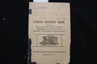 1920'S ITHACA SAVINGS BANK BOOK - ITHACA, NEW YORK - K 2205