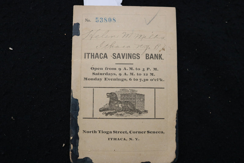 1920'S ITHACA SAVINGS BANK BOOK - ITHACA, NEW YORK - K 2205