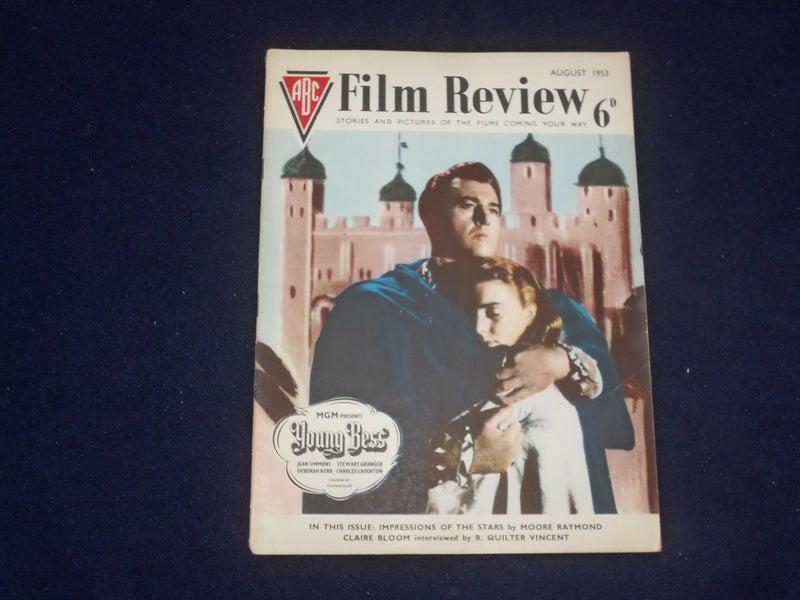 1953 AUGUST FILM REVIEW MAGAZINE - JEAN SIMMONS - STEWART GRANGER - J 9669