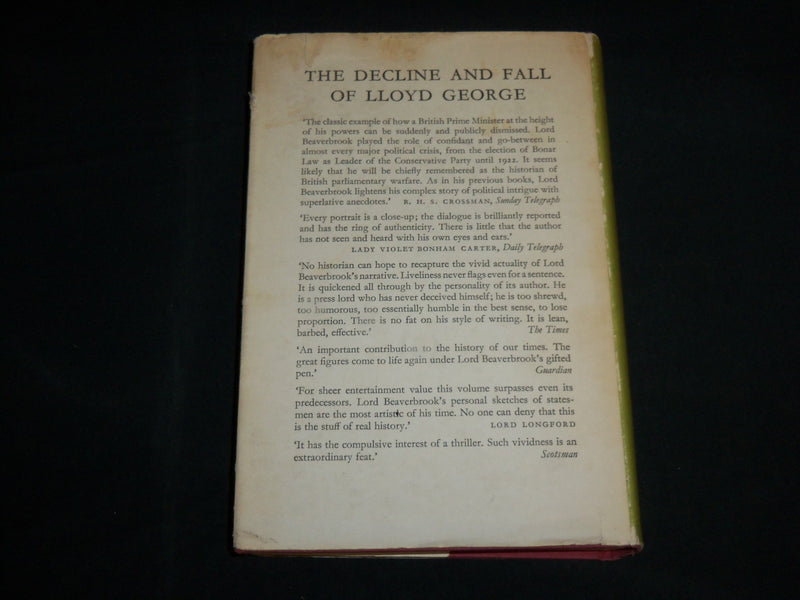 1956 MEN & POWER 1917-1918 HARDCOVER BOOK BY LORD BEAVERBROOK - KD 6933