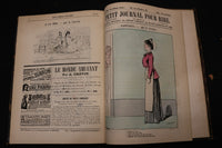 1890'S PETIT JOURNAL POUR RIRE FRENCH MAGAZINE VOLUMES LOT OF 2 - VOLUME 1 NO. 1