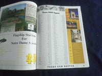 2000 SEPTEMBER 2 FOOTBALL PROGRAM - UNIV NOTRE DAME VS TEXAS A&M UNIV - SP 1213L