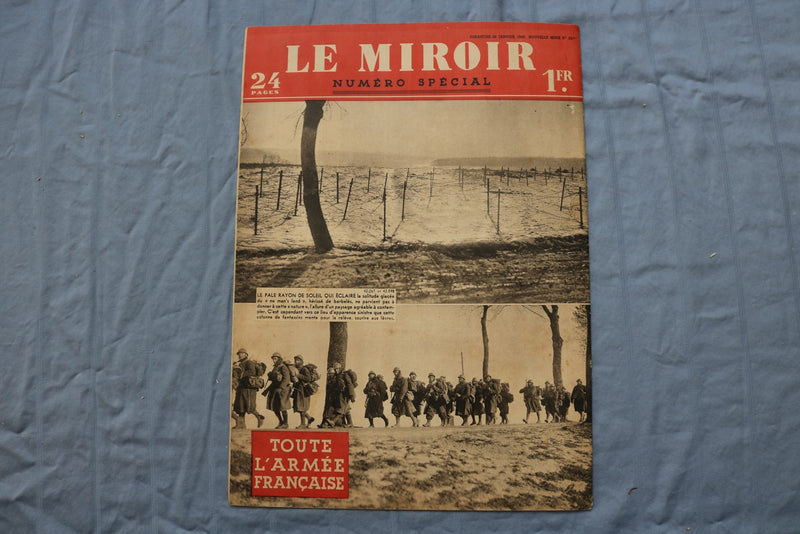 1940 LE MIROIR MAGAZINE - FRENCH - LOT OF 4 - O 3855