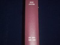 1988 JAN - 1989 MAR SPORT AVIATION MAGAZINE BOUND VOLUME - NICE PHOTOS - KD 3087