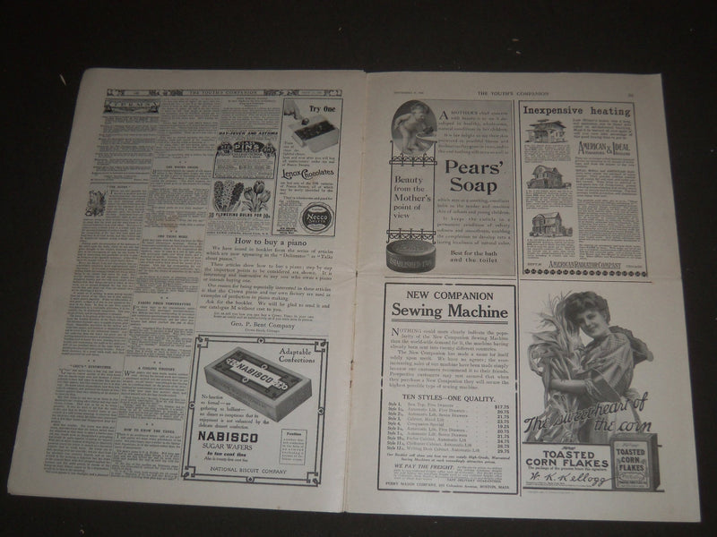 1908 SEPTEMBER 17 THE YOUTH'S COMPANION MAGAZINE - AUTUMN NUMBER 1908 - SP 3087