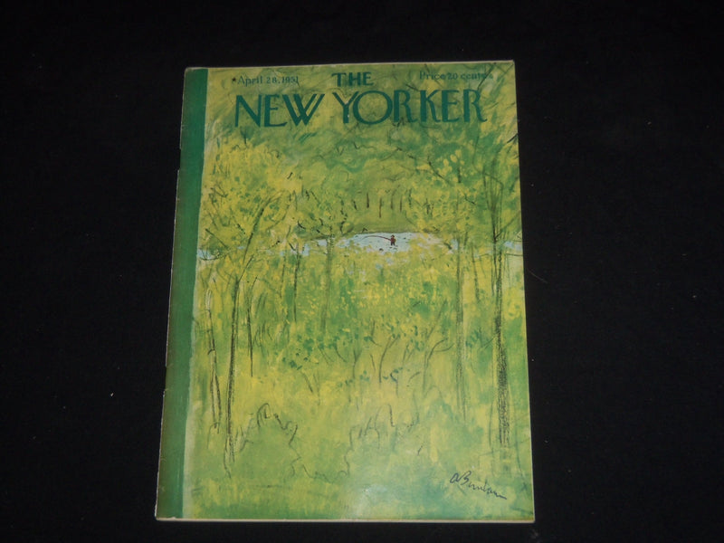 1951 APRIL 28 THE NEW YORKER MAGAZINE - ILLUSTRATED COVER - NY 412