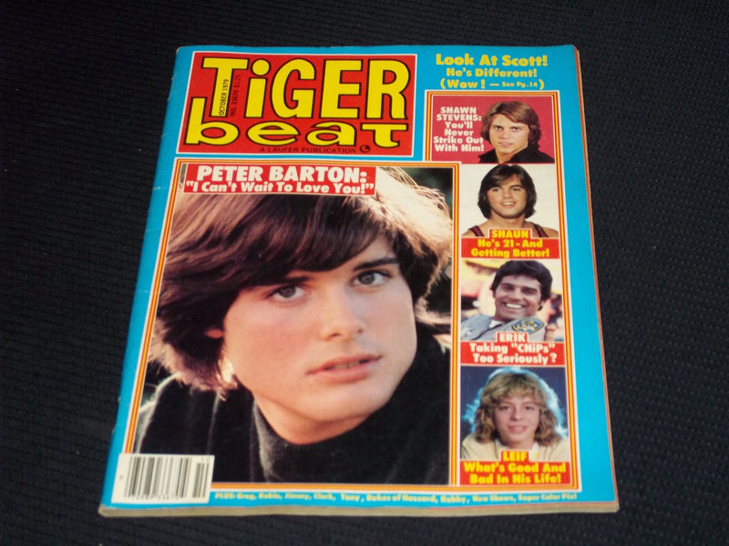 1979 OCTOBER TIGER BEAT MAGAZINE - PETER BARTON FRONT COVER - E 16023