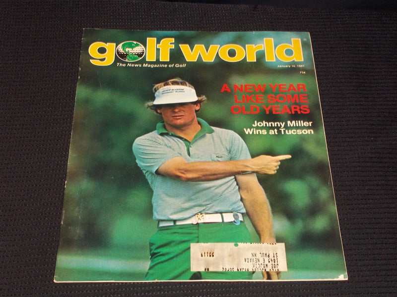 1981 JANUARY 16 GOLF WORLD MAGAZINE - JOHNNY MILLER FRONT COVER - E 6850
