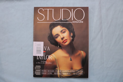 1988 DECEMBER STUDIO MAGAZINE - ELIZABETH TAYLOR COVER - FRENCH - E 19491