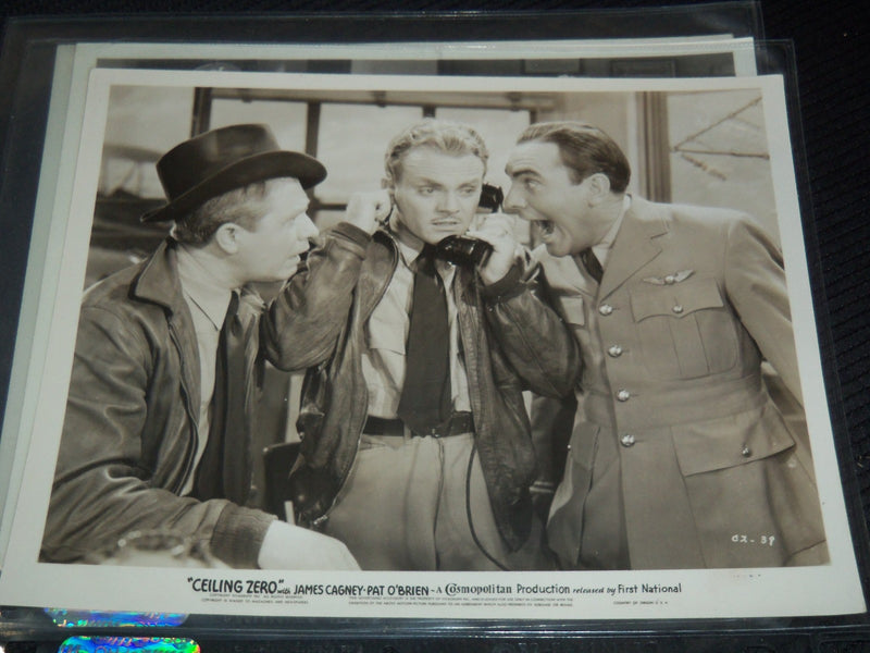 CEILING ZERO MOVIE STILLS LOT OF 4 - JAMES CAGNEY - 8x10 - #57