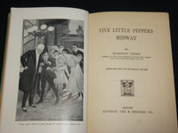1918 FIVE LITTLE PEPPERS MIDWAY HARDCOVER BOOK BY MARGARET SIDNEY - KD 7292