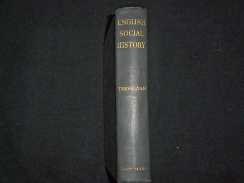 1946 ENGLISH SOCIAL HISTORY HARDCOVER BOOK BY G.M. TREVELYAN - KD 9205