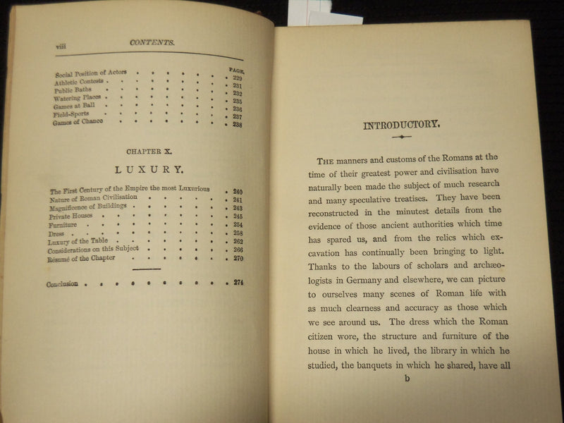 1888 SOCIETY IN ROME UNDER THE CAESARS BOOK BY WILLIAM RALPH INGE - KD 9423