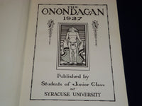 1927 THE ONONDAGAN SYRACUSE UNIVERSITY YEARBOOK - NEW YORK - PHOTOS - YB 769
