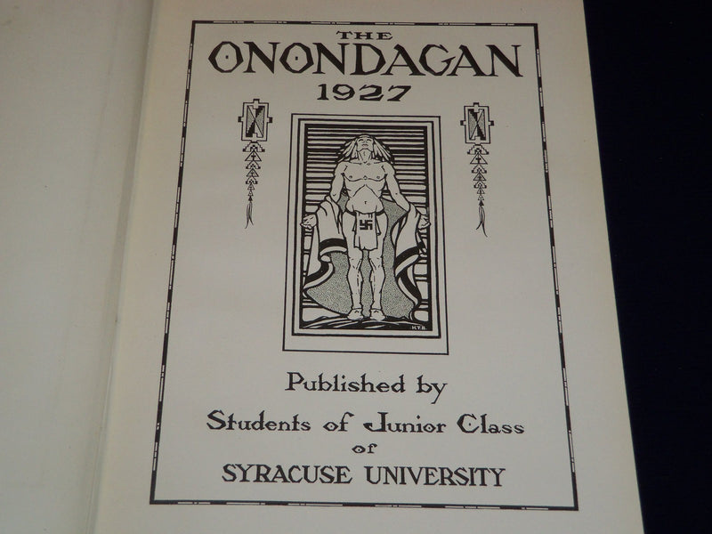 1927 THE ONONDAGAN SYRACUSE UNIVERSITY YEARBOOK - NEW YORK - PHOTOS - YB 769