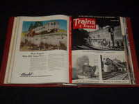 1953 TRAINS MAGAZINES BOUND VOLUME LOT OF 10 ISSUES - NICE COVERS - KD 2133B