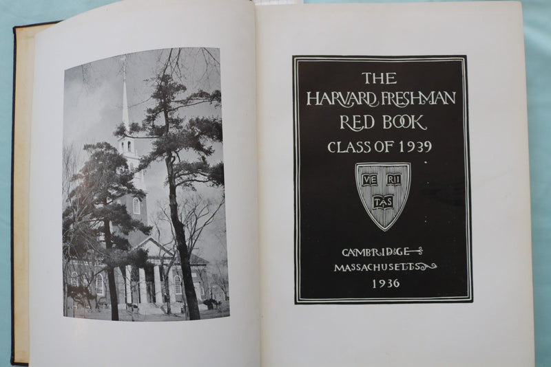 1939 THE HARVARD FRESHMAN RED BOOK - LEONARD BERNSTEIN-CLEVELAND AMORY - YB 3587