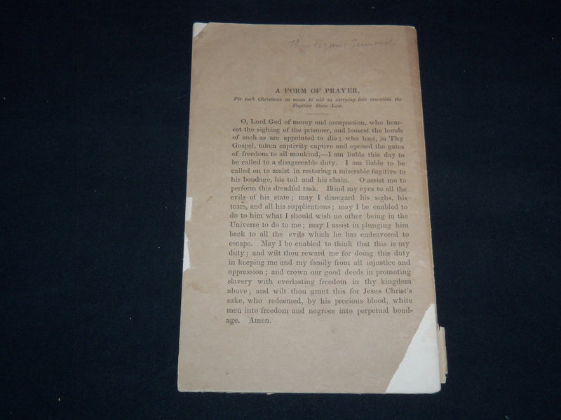 1851 LEONARD WITHINGTON THANKSGIVING SERMON - BUNDLE OF MYRRH - J 8998