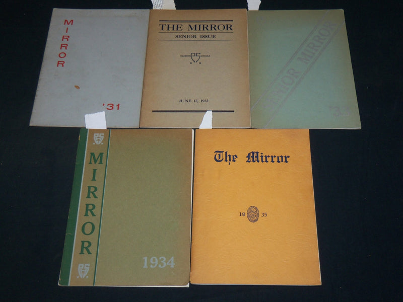 1931-1935 THE MIRROR STEPHEN S. PALMER HIGH SCHOOL PROGRAM LOT OF 5 - WR 717